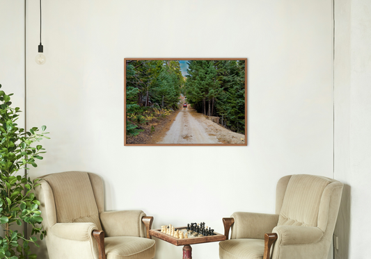 Print - Mt San Jacinto Jeep in the Road